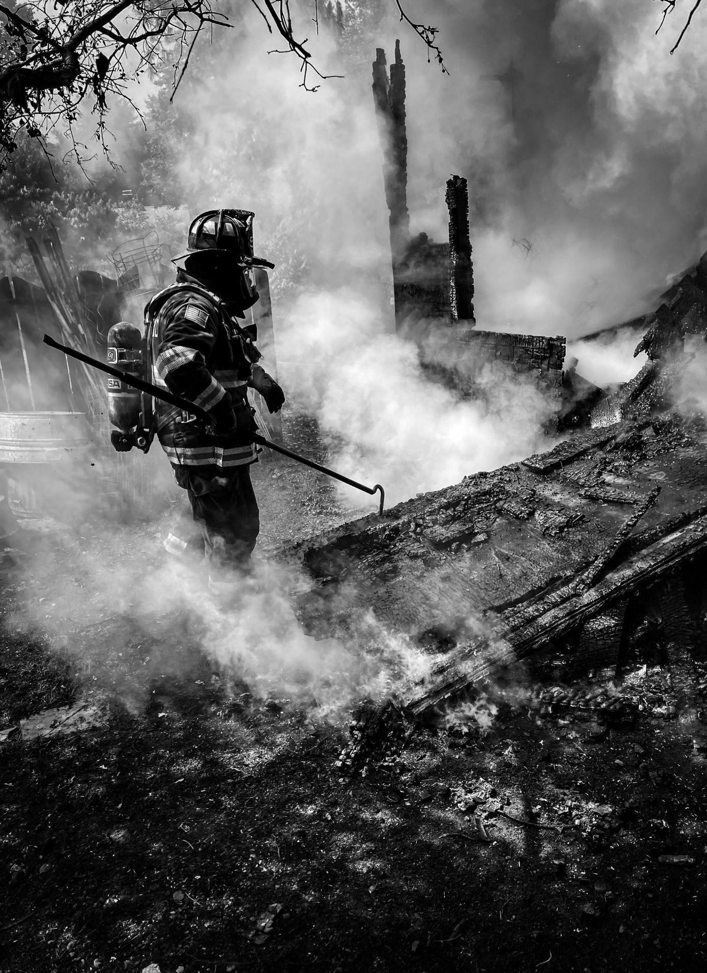 Acton Road Shed Fire 2024