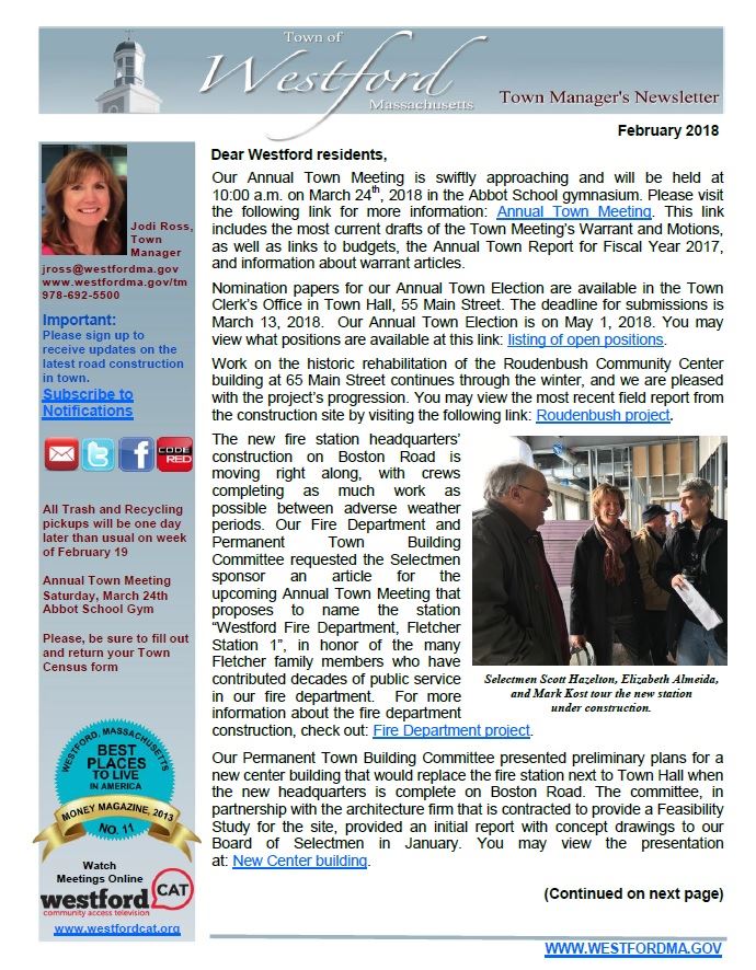 TM Newsletter February 2018 front page