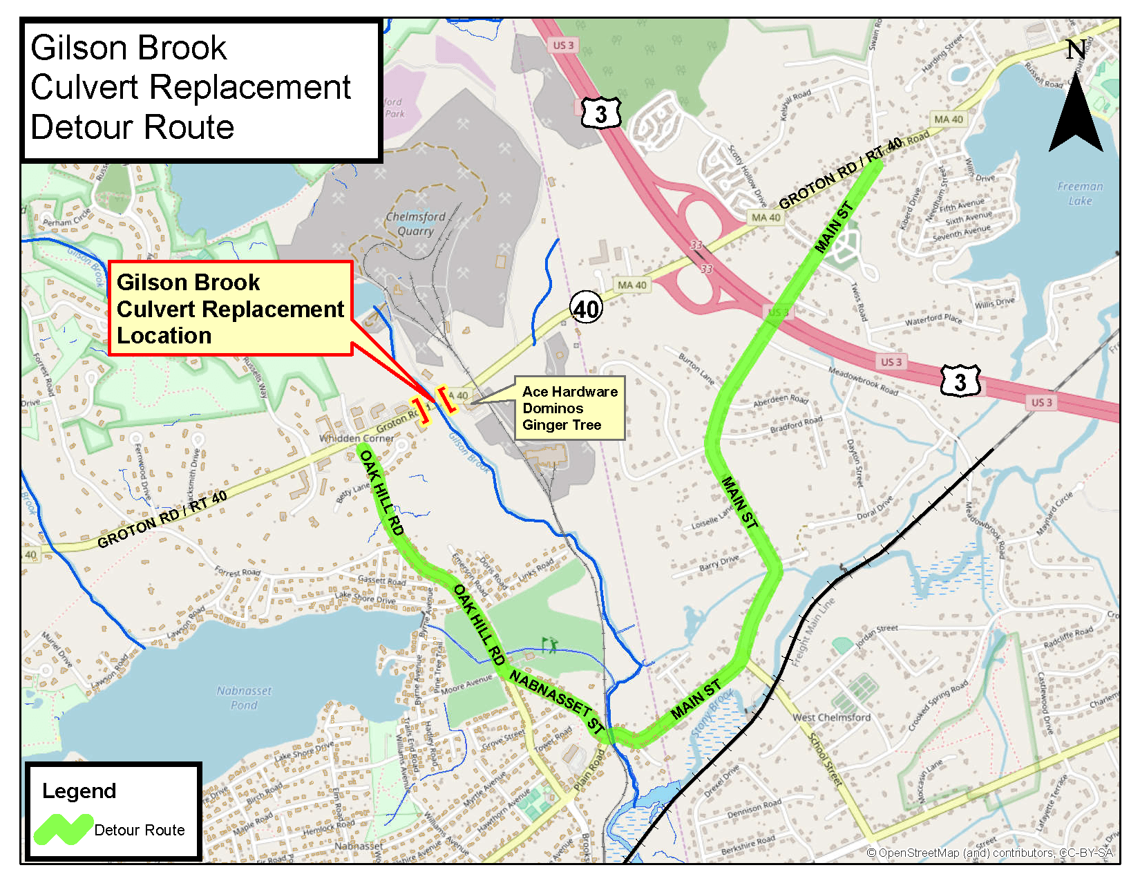 Gilson Brook Rt40 Detour
