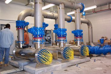 Large Water Treatment Pipes